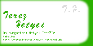 terez hetyei business card